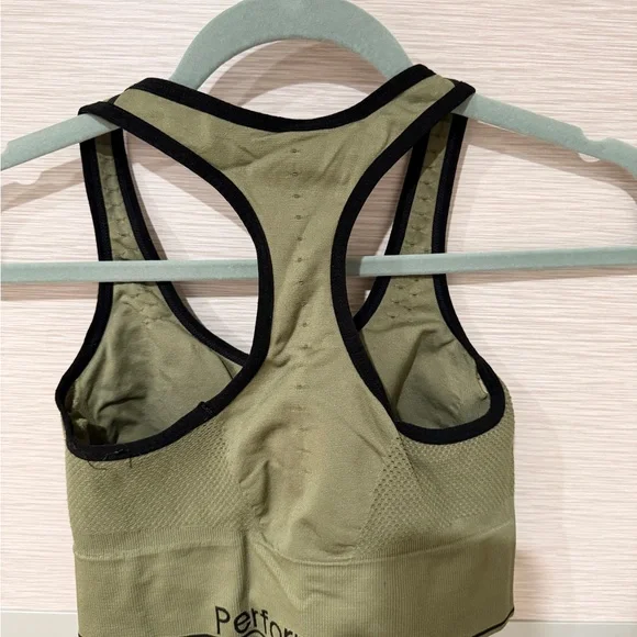 Calvin Klein Sports Bra in Khaki - Picture 4 of 4